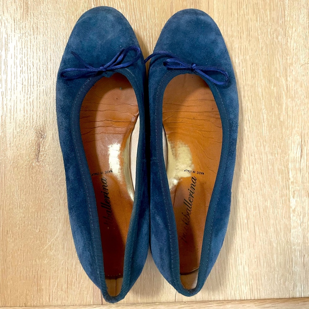 Navy Blue Ballerina Flats